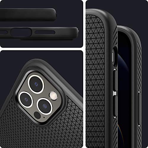 Spigen Liquid Air Armor Designed for iPhone 12 Pro Max Case (2020) - Matte Black