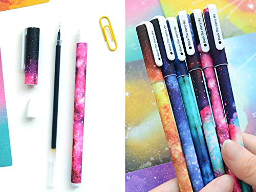 Giant Bean Bag Chairs Creative cute pens, Galaxy pens, Colorful gel Ink pen, color pen 10 sets (Starry sky)