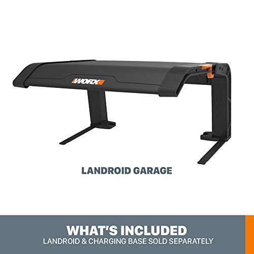 WORX WA0810 Landroid Garage with Flip up Cover, Gray