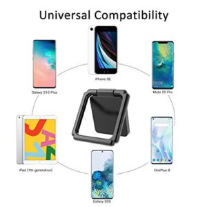 ICHECKEY Cell Phone Ring Holder Stand, 360° Rotation Universal Finger Ring Kickstand with Metal Phone Ring Grip for Magnetic Car Mount Compatible with All Smartphone, iPad, Tablet, 2 Pack