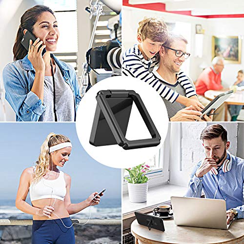 ICHECKEY Cell Phone Ring Holder Stand, 360° Rotation Universal Finger Ring Kickstand with Metal Phone Ring Grip for Magnetic Car Mount Compatible with All Smartphone, iPad, Tablet, 2 Pack