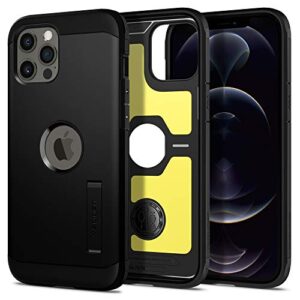 spigen tough armor [extreme protection tech] designed for iphone 12 pro max case (2020) - black