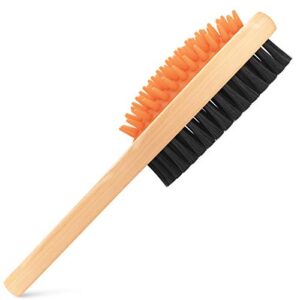 crbn short hair dog brush - pet brushing comb for short hair coats – detangling and shedding coat hair remover