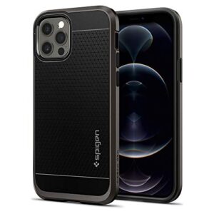spigen neo hybrid designed for iphone 12 case (2020) / designed for iphone 12 pro case (2020). - gunmetal