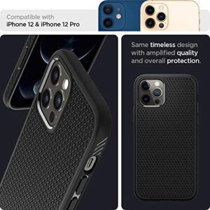 Spigen for iPhone 12 Pro Case, Liquid Air Armor Case for iPhone 12 & 12 Pro - Matte Black