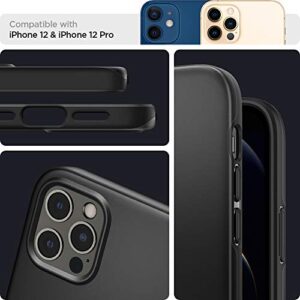 Spigen for iPhone 12 Pro Case, Thin Fit Case for iPhone 12 & 12 Pro - Matte Black