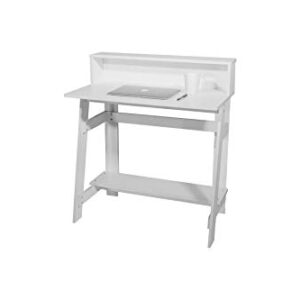 OneSpace Lennox Hutch Computer Desk, White