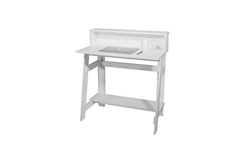 OneSpace Lennox Hutch Computer Desk, White