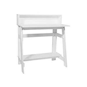 OneSpace Lennox Hutch Computer Desk, White