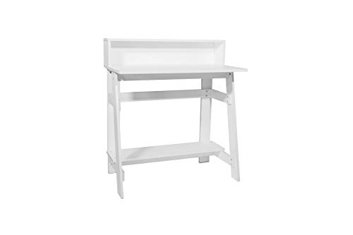 OneSpace Lennox Hutch Computer Desk, White