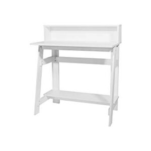 OneSpace Lennox Hutch Computer Desk, White