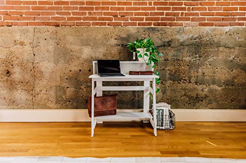 OneSpace Lennox Hutch Computer Desk, White