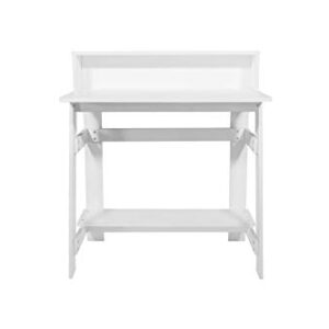 OneSpace Lennox Hutch Computer Desk, White