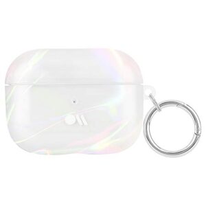 case-mate - airpods pro case with antimicrobial protection - soap bubble - iridescent w/ micropel, one size