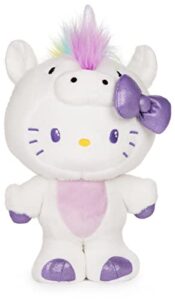 gund sanrio hello kitty unicorn plush stuffed animal cat, 9.5"