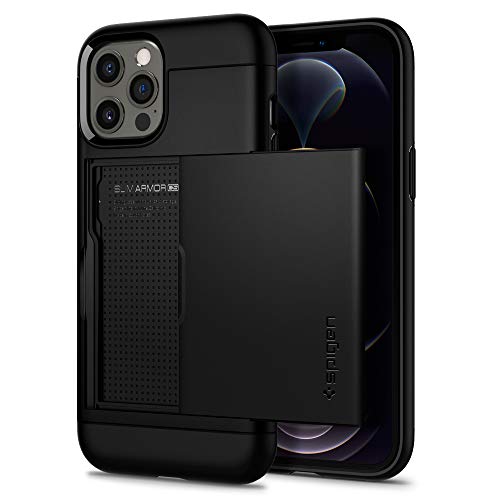 Spigen for iPhone 12 Pro Case, Slim Armor CS Case & Pro. - Black