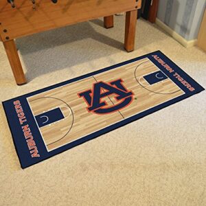 FANMATS 24371 Auburn Tigers Basketball Court Runner Rug - 30in. x 72in. | Sports Fan Area Rug