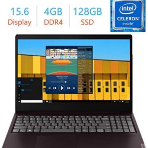 Lenovo Ideapad S145 15.6-inch HD Display Laptop PC, Intel Celeron 4205U 1.8GHz Processor, 4GB DDR4 RAM, 128GB Solid State Drive, Dolby Audio, WiFi, Intel UHD Graphics, Bluetooth, HDMI, Windows 10