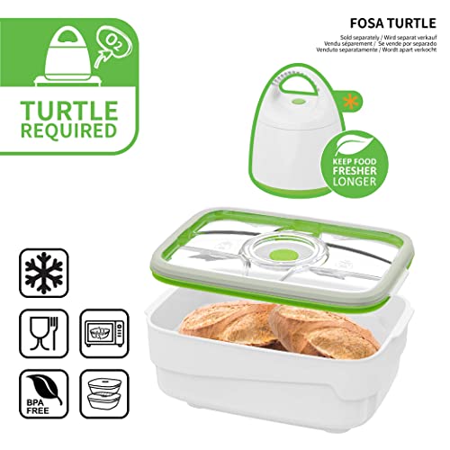 FOSA extra large 4L bread box container Vacuum pump TURTLR not included