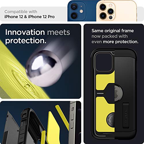 Spigen for iPhone 12 Pro Case, Tough Armor Case for iPhone 12 & 12 Pro - Black