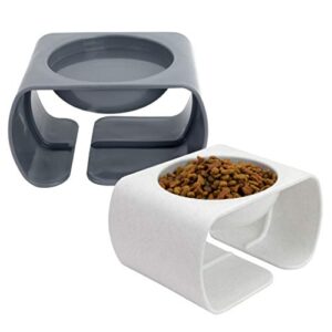 kitty city raised cat food bowl collection_stress free pet feeder and waterer