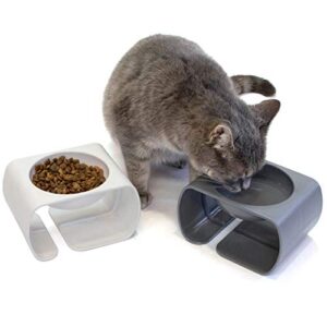 Kitty City Raised Cat Food Bowl Collection_Stress Free Pet Feeder and Waterer