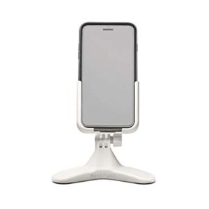 WeatherTech DeskFone - Universal Desktop Cell Phone Holder - White Plastic Knobs