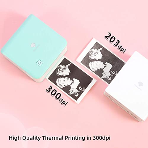 Phomemo Sticker Printer - M02 PRO, 300 dpi High Resolution Bluetooth Thermal Sticker Printer, Wireless Portable Pocket Mini Printer, Sticker Maker, Mini Photo Printer for iPhone & Android Phones