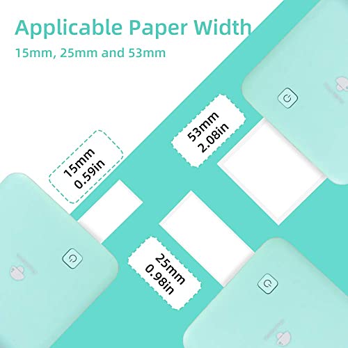 Phomemo Sticker Printer - M02 PRO, 300 dpi High Resolution Bluetooth Thermal Sticker Printer, Wireless Portable Pocket Mini Printer, Sticker Maker, Mini Photo Printer for iPhone & Android Phones