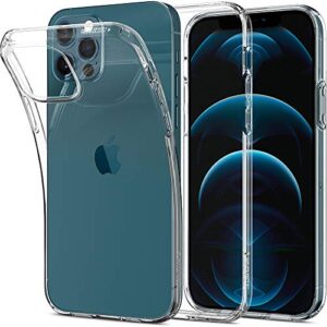 spigen liquid crystal designed for iphone 12 case (2020) / designed for iphone 12 pro case (2020) - crystal clear