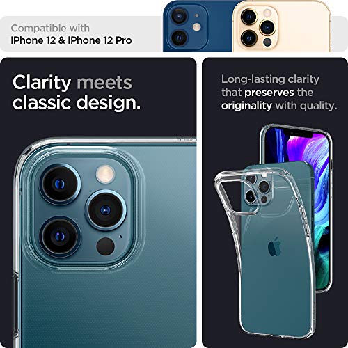 Spigen Liquid Crystal Designed for iPhone 12 Case (2020) / Designed for iPhone 12 Pro Case (2020) - Crystal Clear