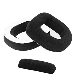 earpads cups cushions headband replacement compatible with astro a10 a10 headphones headset earmuffs covers pillow foam cover repair parts (earpad+headband)