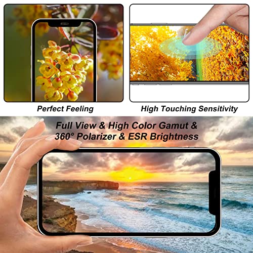 Premium for iPhone 11 Screen Replacement 6.1' 3D Touch Screen Repair kit (Model A2111, A2223, A2221) Digitizer Display Assembly With Back Plate, Waterproof Adhesive, Tempered Glass, Tools, Instruction