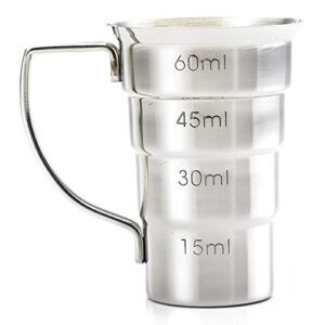 Barfly M37108 Drink Jigger, 2 oz, Stainless w/Handle