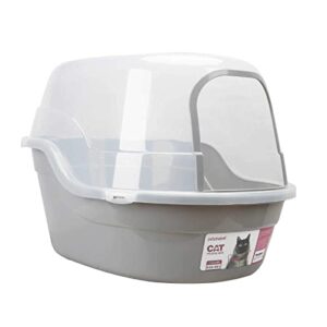 petphabet jumbo hooded cat litter box, extra large