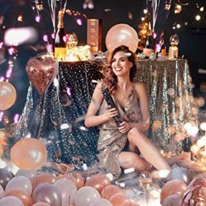 126 Pieces Rose Gold Balloons Birthday Party Decorations for Women, Rose Gold Balloon Garland Arch Kit, Rose Gold Pink and Gold Balloons for Baby Shower Graduation Bachelorette Globos Para Fiestas