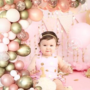 126 Pieces Rose Gold Balloons Birthday Party Decorations for Women, Rose Gold Balloon Garland Arch Kit, Rose Gold Pink and Gold Balloons for Baby Shower Graduation Bachelorette Globos Para Fiestas