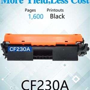 MM MUCH & MORE Compatible Toner Cartridge Replacement for HP 30A CF230A 30X CF-230A to use with M203d M203dn M203dw MFP M227d MFP M227fdn MFP M227fdw Printers (1-Pack, Black)