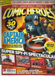 comic heroes magazine, the top 30 comic book spies march, 2014 issue 22 (please note: all these magazines are pet & smoke free magazines. no address label. (single issue magazine.)