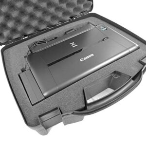 CASEMATIX Printer Travel Case Compatible with Canon PIXMA TR150 iP110 Wireless Portable Printer and Accessories, Case Only