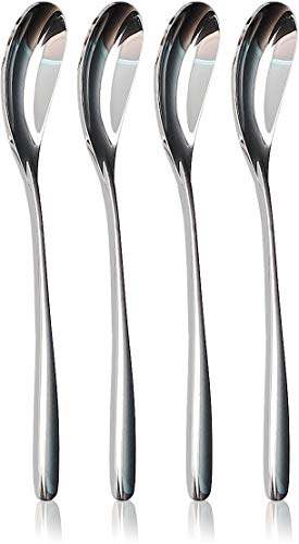 NobleEgg Egg Spoons for Soft Boiled Eggs | 18/10 Stainless Steel | 5.5 inches | Set of 4