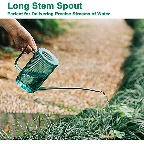 Small Watering Can for Indoor Plants with Long Spout for Flowers, Succulents 34oz(Green)