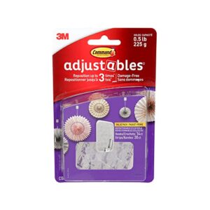 command 17830clr-14es command adjustables repositionable mini fasteners, 14 hooks/pack