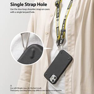 Ringke Shoulder Strap [Phone Lanyard] Designed for Camera Strap and Phone Strap, Adjustable Sturdy Universal Crossbody Strap Compatible with Camera and Phone Case - Ticket Band Black