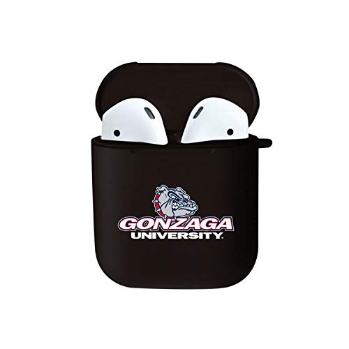 OTM Essentials Officially Licensed Gonzaga University Bulldogs Earbuds Case - Black - Compatible with AirPods