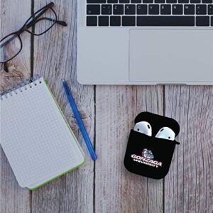 OTM Essentials Officially Licensed Gonzaga University Bulldogs Earbuds Case - Black - Compatible with AirPods