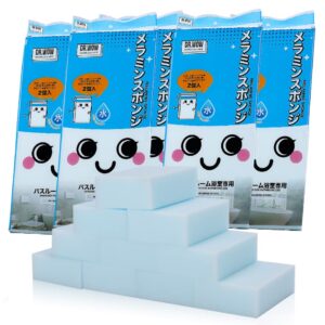 (20 Pack) Oversize Dr.WOW Magic Cleaning Sponges, 14x14*3CM Each Powerful Erasers in Light Blue Colors for Bathtub,Car Interiors,Baseboard,Toilet, Floor,Garages and Swimming Pools