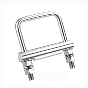 czc auto hitch clamp stainless steel anti-rattle stabilizer cross clamp 2 inch for hitches on trailers of trucks suv vans rv, hitch tightener for hitch tray cargo carrier bike rack trailer ball mount