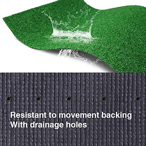 Artificial Grass Turf Lawn-3 Feet x 10 Feet, 0.4" Indoor Outdoor Rug Synthetic Grass Mat Fake Grass