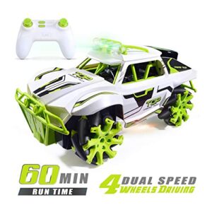villacool 4wd remote control car high speed drift stunt rc vehicle with speed dual mode switch & fast movement left and right & all terrains off road, best gift for boys